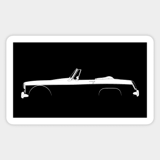 MG Midget Mk III Silhouette Sticker